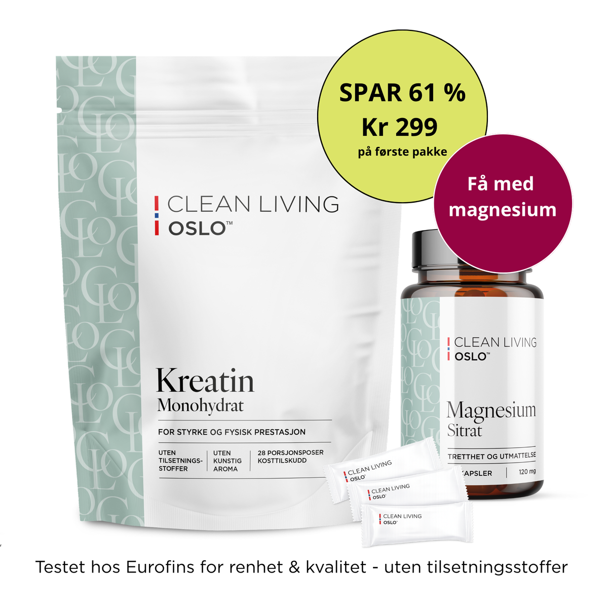 100 % Kreatin + Magnesium